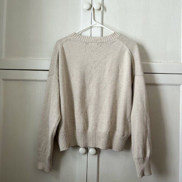 Quince 100% Organic Cotton Boyfriend Crew Sweater - Picture 5 of 5